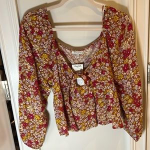 Babydoll style 70s blouse
